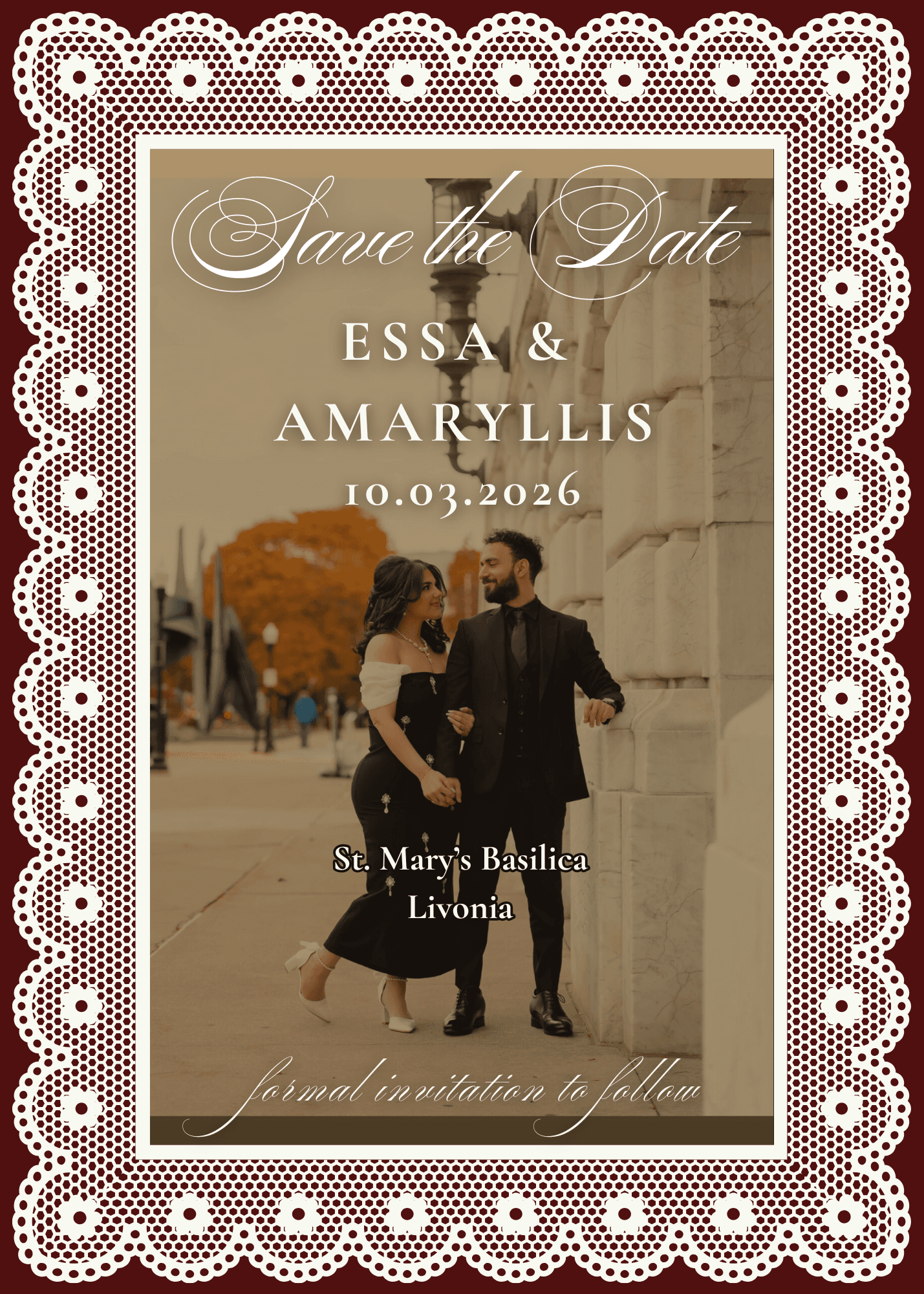 Save the Date — Essa & Amaryllis, 10.03.2026